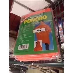 PONCHOS - ADULT - 52" X 80" - 3 TTL