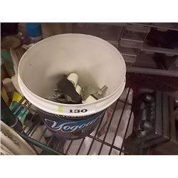 CONTAINER OF ASSORTED - CASTERS & SCREWS