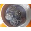 Image 2 : COINS - CAN. ½ DOLLAR -1983(3)-1980-1981- 5 TTL IN DISPLAY CASE