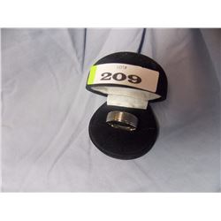 RING - MAN'S TITANIUM COMFORT FIT RING - BRSHED AND SMOOTH FINISH - RETAIL ESTIMATE $125