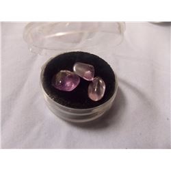 GEM STONES - AMETHYST - POLISHED FREE FORM - 3 PC TTL