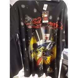 T-SHIRT - ED HARDY - WITH COLORED JEMS ATTACHED - "ED HARDY BY CHRISTIAN AUDIGER" - WOLF WITH LONG T