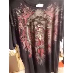 T-SHIRT -  AFFLICTION - "LIVE FAST" JOSHB BARNETT AFFLICTION - SMALL SKULL - XL