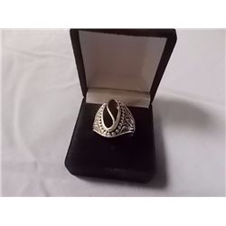 RING - 925 STERLING SILVER - HOLLOW "S" DESIGN