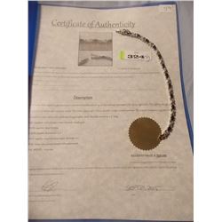 BRACELET - 6+CT BLUE SAPPHIRE AND DIAMONDS IN STERLING SILVER SETTING - INFINITY LINKS - INCLUDES CE