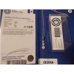 NECKLACE - DIAMOND JOURNEY PENDANT - INCLUDES 20 UN IQUE  ROSE CUT DIAMONDS IN STERLING SILVER SETTI