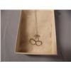 Image 1 : NECKLACE - DIAMONDS IN STERLING SILVER CHERRY DESIGNED SETTING - RETAIL ESTIMATE $250