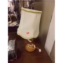 RETRO AMBER GLASS TABLE LAMP