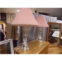 RETRO GLASS TABLE LAMPS - 2 TTL
