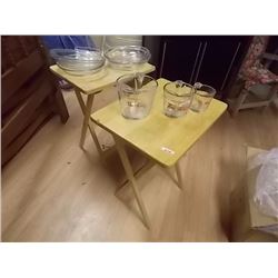 MAPLE TV TABLES - 2 TTL