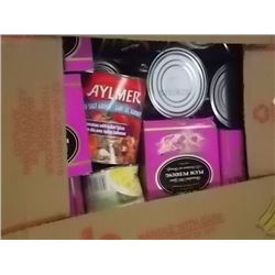 LARGE BANANA BOX OF ASSORTED FOOD