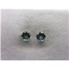 Image 1 : EARRINGS - NEW 2 CT ROUND FACETTED MYSTIC TOPAZ IN STERLING SILVER STUD SETTING - RETAIL ESTIMATE $2