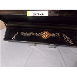 BRACELET - STERLING SLIVER & COPPER - 3D DESIGN