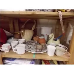 SHELF LOT OF COLLECTABLES AND OTHER