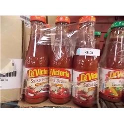 HOT SAUCE -  "LA VICTORIA" - 6X8 OZ - SALSA BRAVA - SPICEY