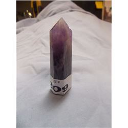 HEALING STONE -  ~ 25GMS - GENUINE AMETHYST HEALING STONE - APPROX. 120CT - 6 SIDE  2 ½"  LONG  1" W