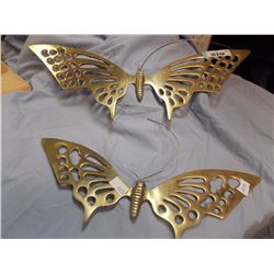LARGE BRASS BUTTERFLY - 2 TTL