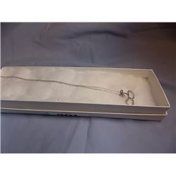 NECKLACE - DIAMONDS IN STERLING SILVER CHERRY DESIGNED SETTING - RETAIL ESTIMATE $250