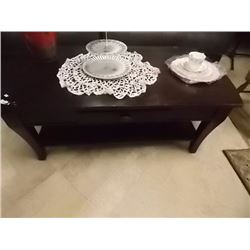 COMTEMPORARY COFFEE TABLE WITH DRAWER & SHELF