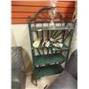 Image 1 : WOOD SHELF - HAND PAINTED - 57" TALL