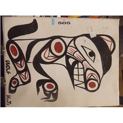 NATIVE ART - PAINTING ON CANVASE BY MATT JAMES
