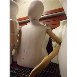 MANNEQUIN - TORSO - CHILD - WITH WOOD  ARMS & HEAD