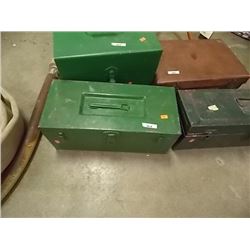 METAL TOOL BOX AND CONTENTS