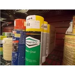 LOT OF CANNED SPRAY PAINT - 6 PER LOT