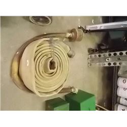 FIRE HOSE - APPROX. 50' & TRASH PUMP HOSE WITH SCREEN = 2 PC TTL - CAN USE WITH LOT 101