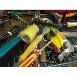 LOT OF ASSORTED - TIN SNIPS, BALL COCK AND MORE