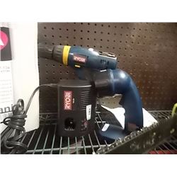 RYOBI CORDLESS DRILL & LITE - +BATTERY & CHARGER