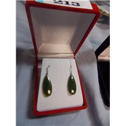 JEWELRY - JADE - DANGLE EARRINGS - TEAR DROP DESIGN