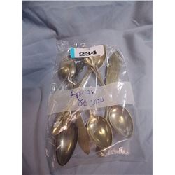 BAG OF SP SPOONS - ~80GRMS