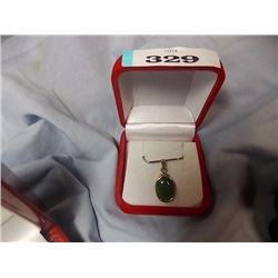 PENDANT - OVAL JADE CABACHON