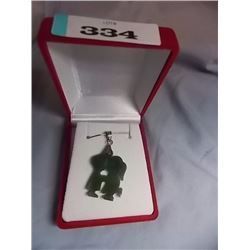 PENDANT - JADE GIRL & BOY KISSING CRAFTED