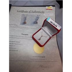 SAPPHIRE PEAR NECKLACE WITH CERTIFICATE WITH CERTIFICATE FOR $250
