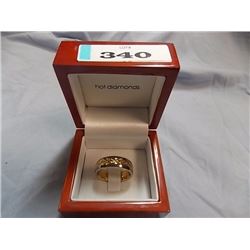 RING - NEW TITANIUM BAND - TWO TONE WITH COMFORT FIT DESIGN -  RETAIL ESTIMATE $200