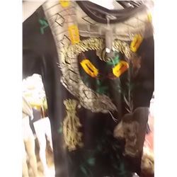 T-SHIRT - CHRISTIAN AUDIGER - "CHRISTIAN AUDIGER" ACROSS THE TOP AND ALL OVER IN RAZOR BLADES - SNAK