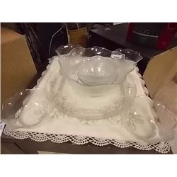 GLASS SALAD BOWL SET - 10 PC