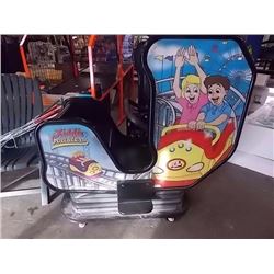ARCADE - COIN OPERATED KIDDIE COASTER - WORKS BUT KEEPS SHUTTING OFF - NEEDS TWEEKING