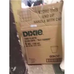 CASE OF CLEAR PLASTIC 5 OZ CCUPS - ~1000pc