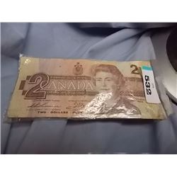BANK NOTE - CAN $2 - 1986 SERIES