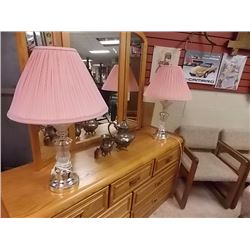 RETRO GLASS TABLE LAMPS - 2 TTL