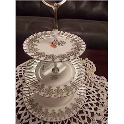 ROYAL ALBERT CAKE SERVING DISH - 3 TIER
