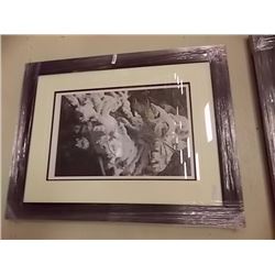 FRAMED LIMITED EDITION PRINT - WINTER IN MY BACK YARD - ALAN SAK LAVOY - ESTIMATED GALLERY PRICE $