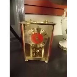 MANTLE CLOCK - BRASS MADE IN "GERMANY"
