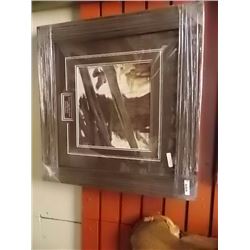 FRAMED PRINT - RED WINGED BLACK BIRDS & RAIL FENCE - ROBERT BATEMAN - ESTIMATED GALLERY PRICE $