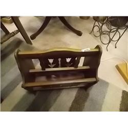 WOOD MAGAZINE HOLDER