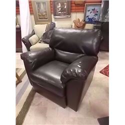 BONDED LEATHER ROCKING /RECLINER CHAIR - DAMAGE ON ONE ARM
