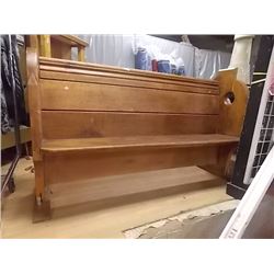 LARGE VINTAGE CHURCH PEW